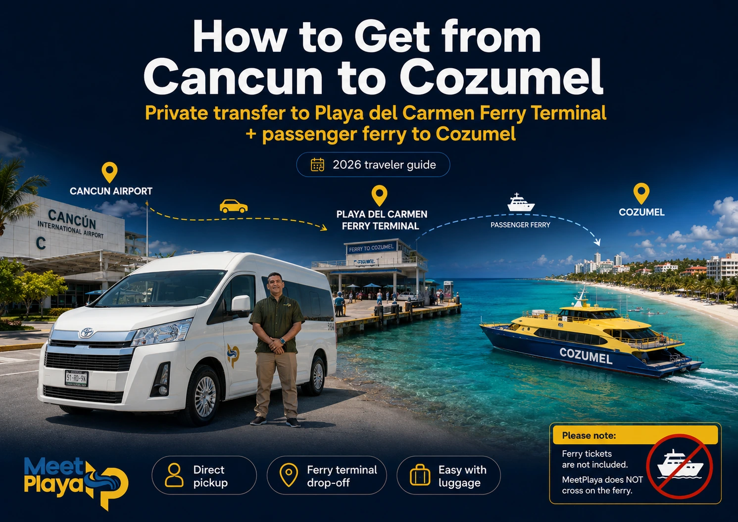 How to Get from Cancun to Cozumel: Private Transfer, Ferry & Travel Tips