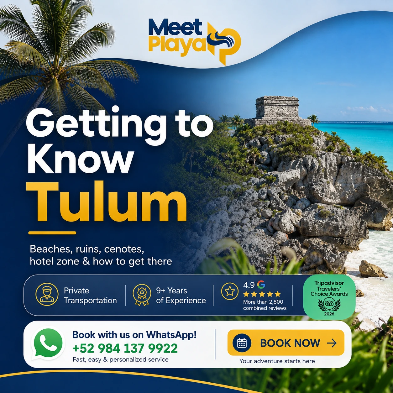 Getting to Know Tulum: Best Areas, Things to Do & Private Transportation with MeetPlaya
