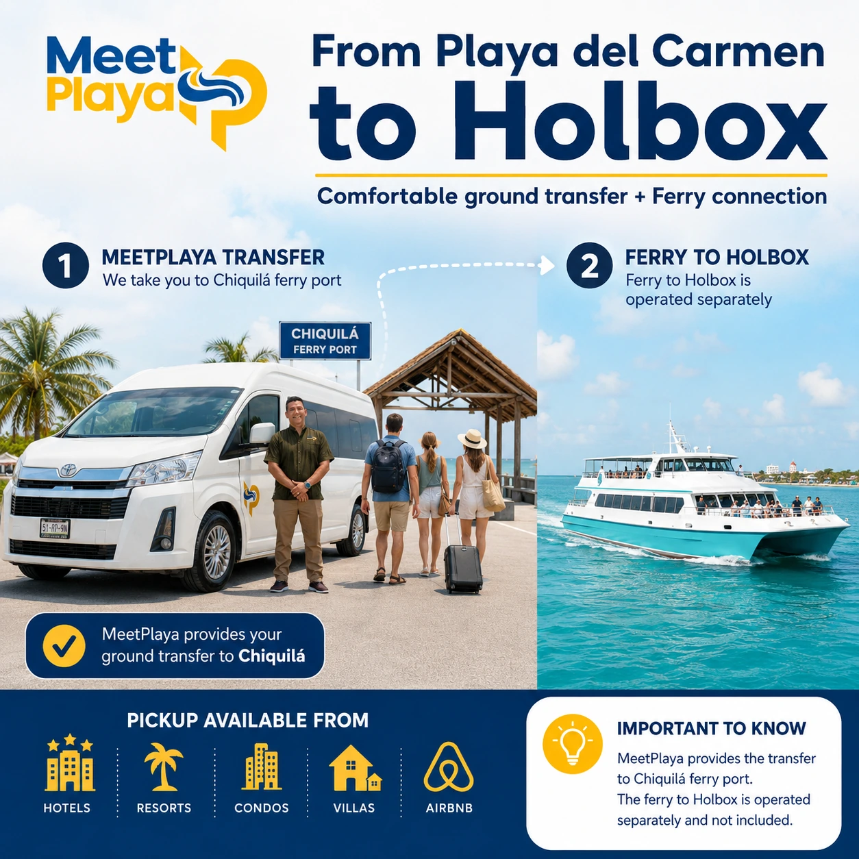 How to Get from Playa del Carmen to Holbox: Transportation, Chiquila Ferry & Travel Time