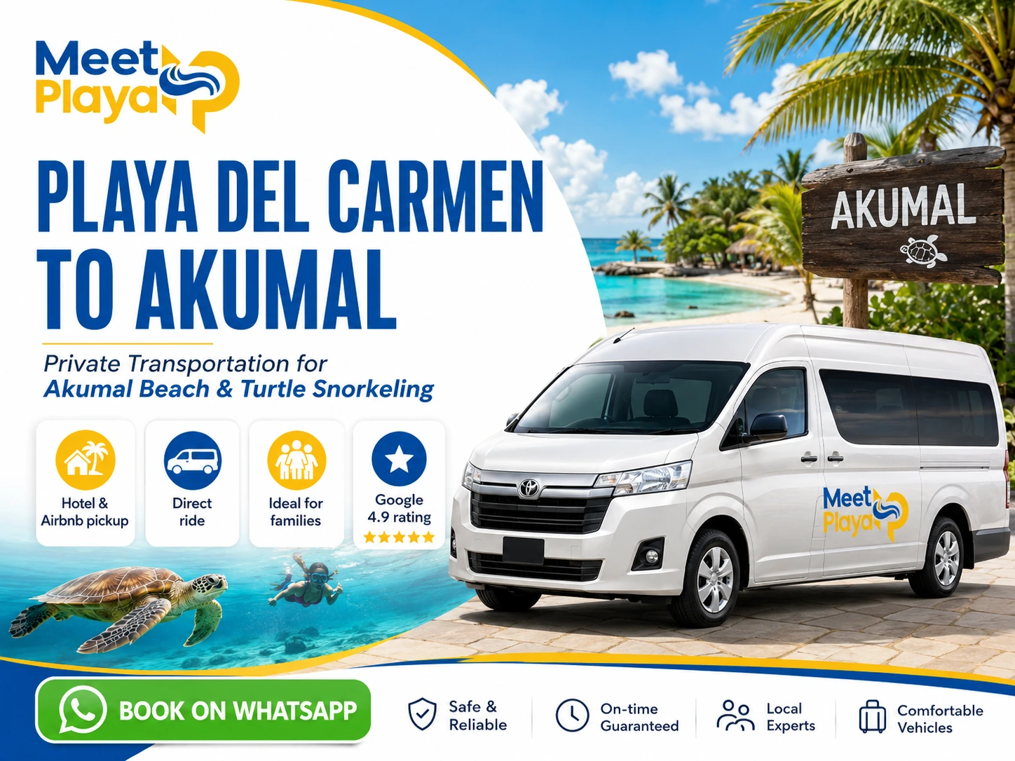 How to Get from Playa del Carmen to Akumal