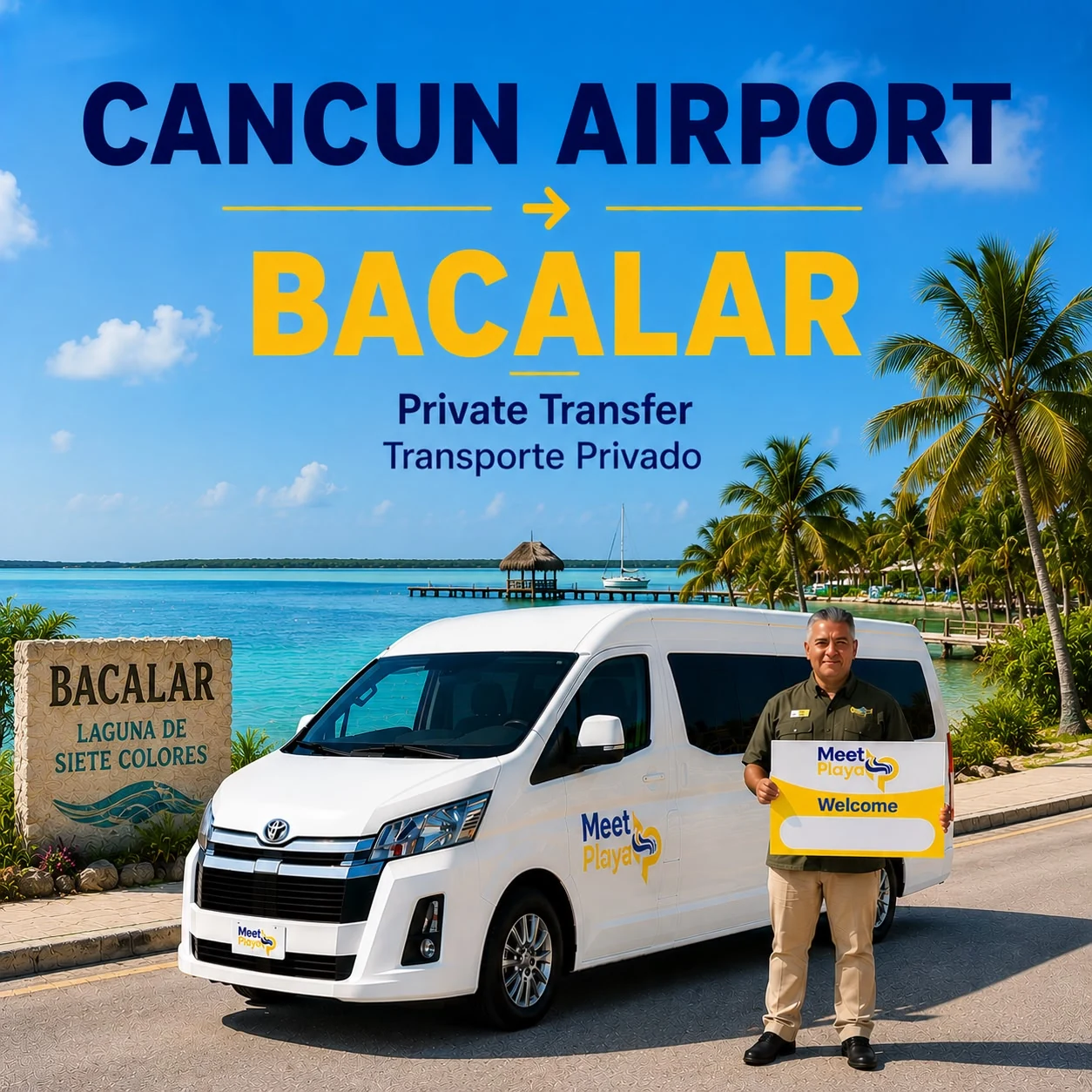 Cancun Airport to Bacalar Private Transfer