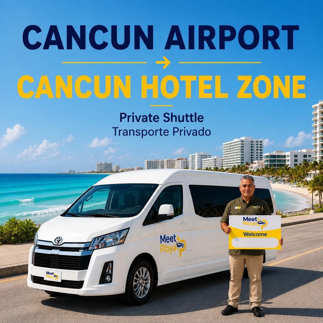 Cancun Airport to Cancun Hotel Zone Private Shuttle
