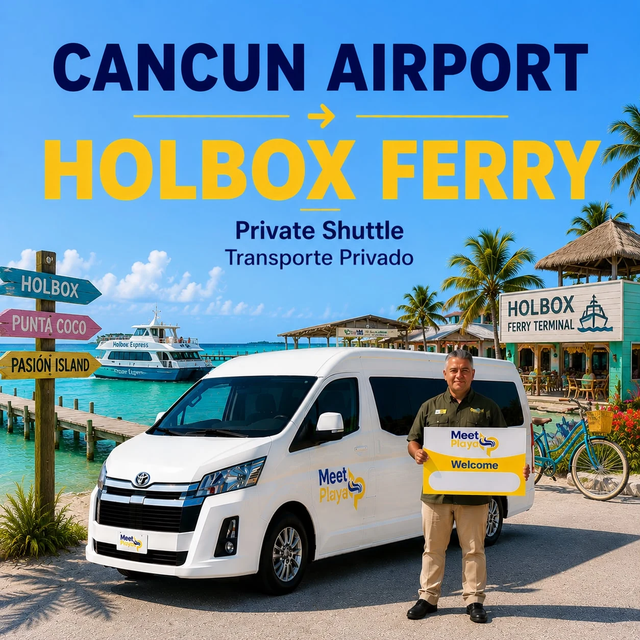 Cancun Airport to Holbox Private Shuttle