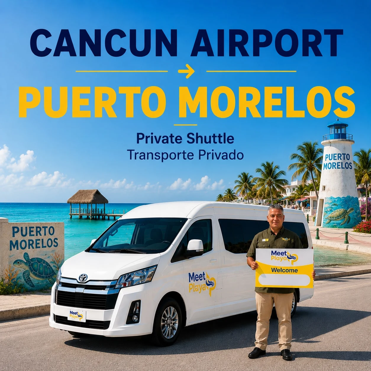 Cancun Airport to Puerto Morelos Private Shuttle