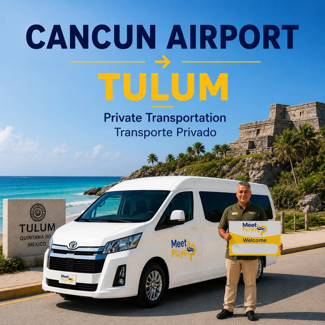 Cancun Airport to Tulum Private Transportation