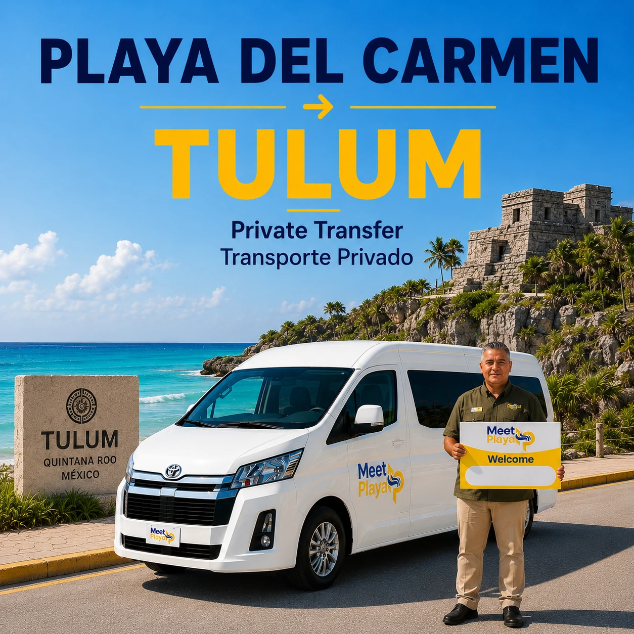 Playa del Carmen to Tulum Private Shuttle
