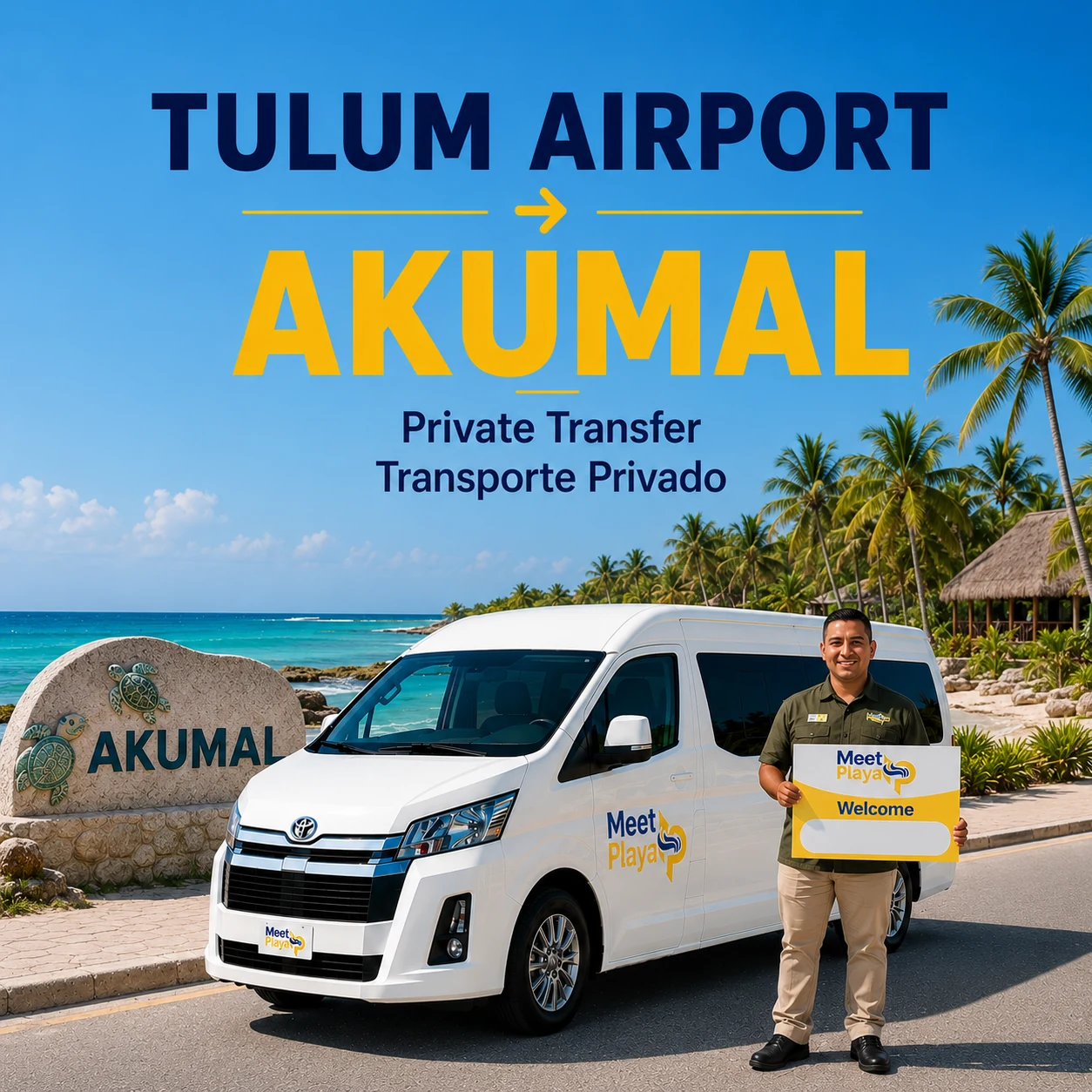 Tulum Airport to Akumal Private Transfer