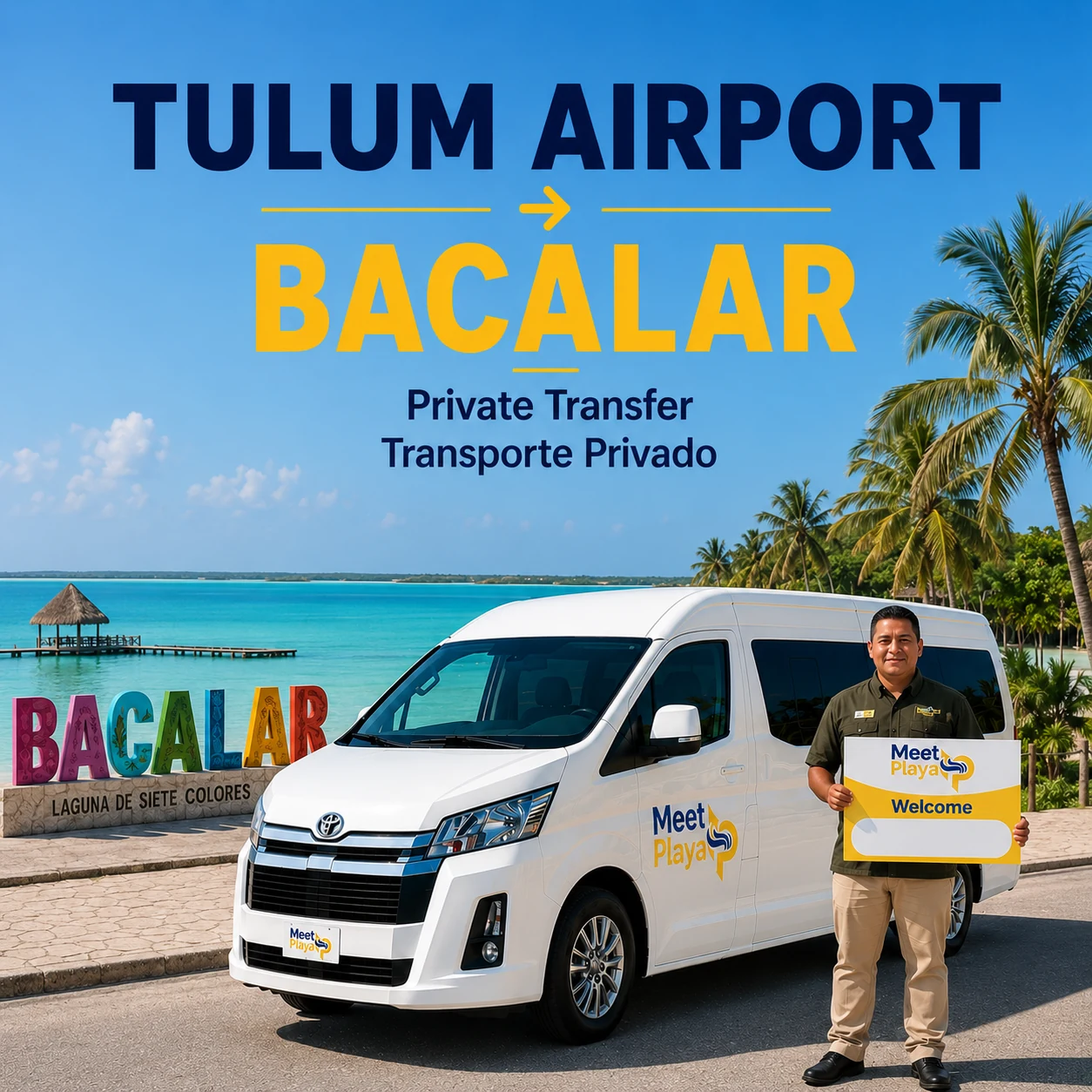 Tulum Airport to Bacalar Private Transfer