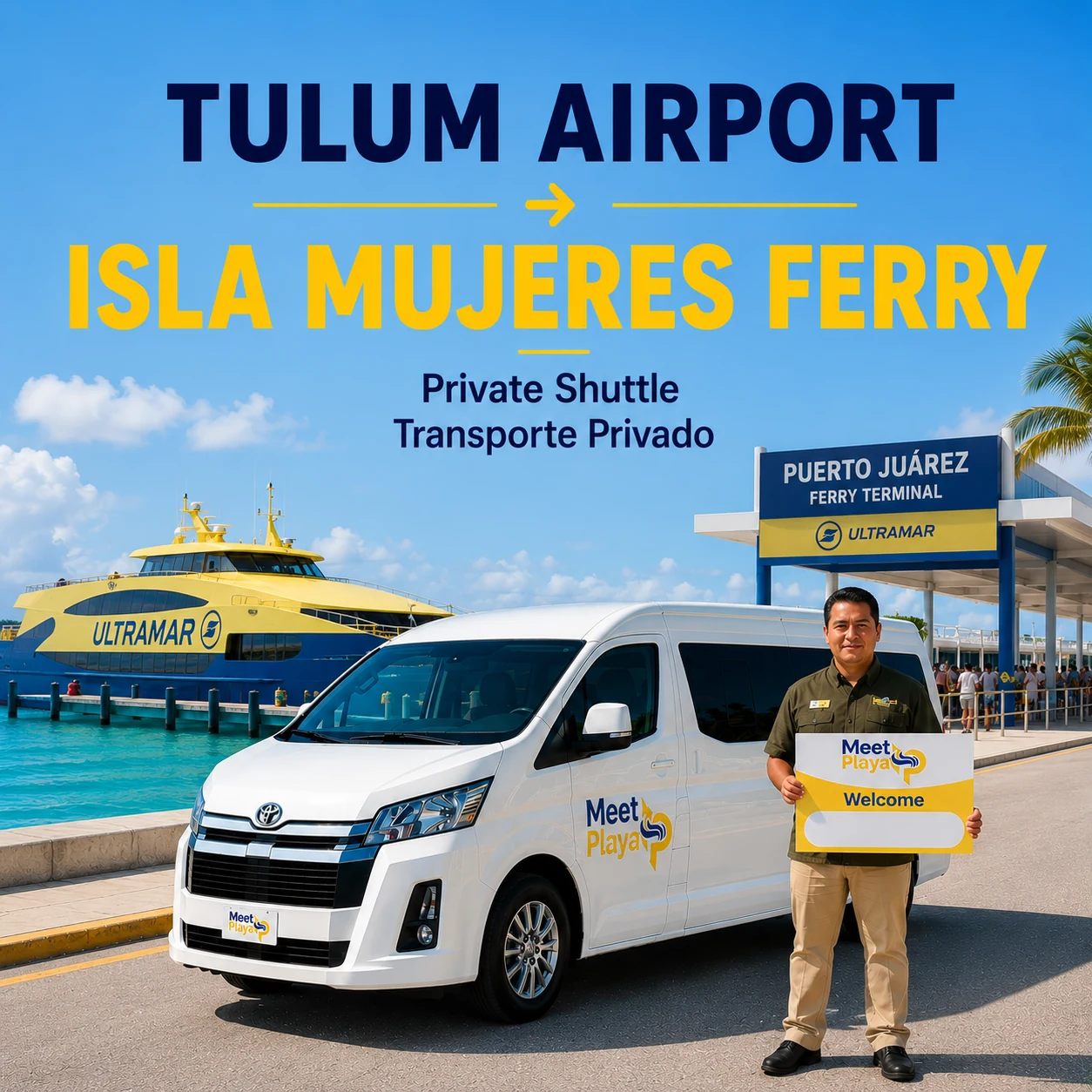 Tulum Airport to Isla Mujeres Private Transfer