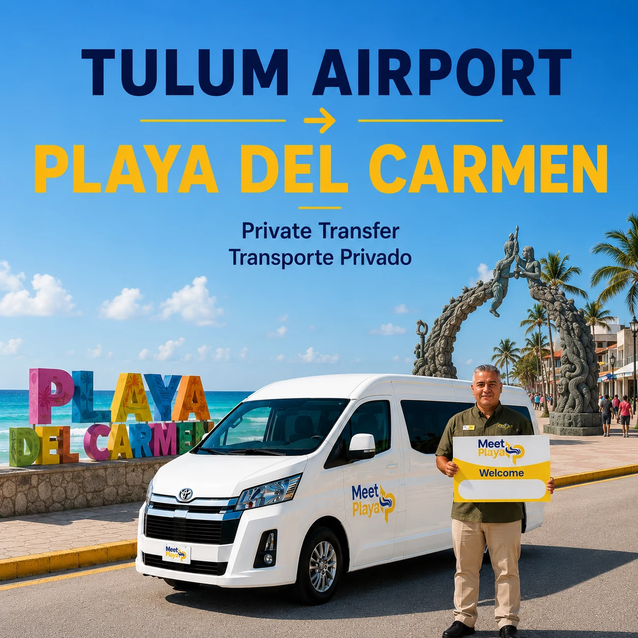 Tulum Airport to Playa del Carmen Private Transfer