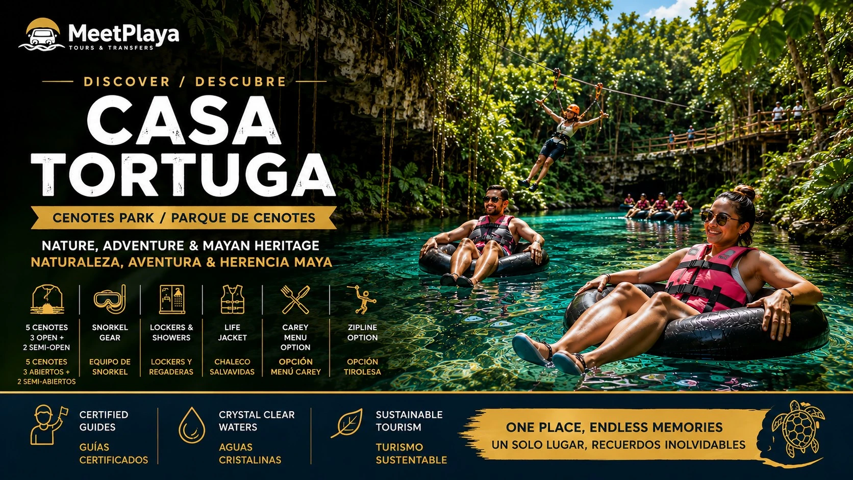 Tour Privado Cenotes Casa Tortuga — 5 Cenotes